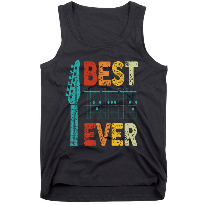 Best Guitar Dad Ever Chords Best Dad Guitar Guitar Dad Tank Top