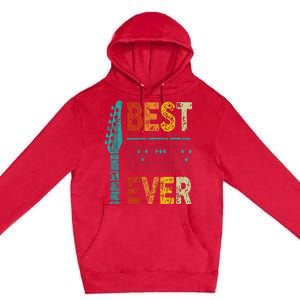 Best Guitar Dad Ever Chords Best Dad Guitar Guitar Dad Premium Pullover Hoodie