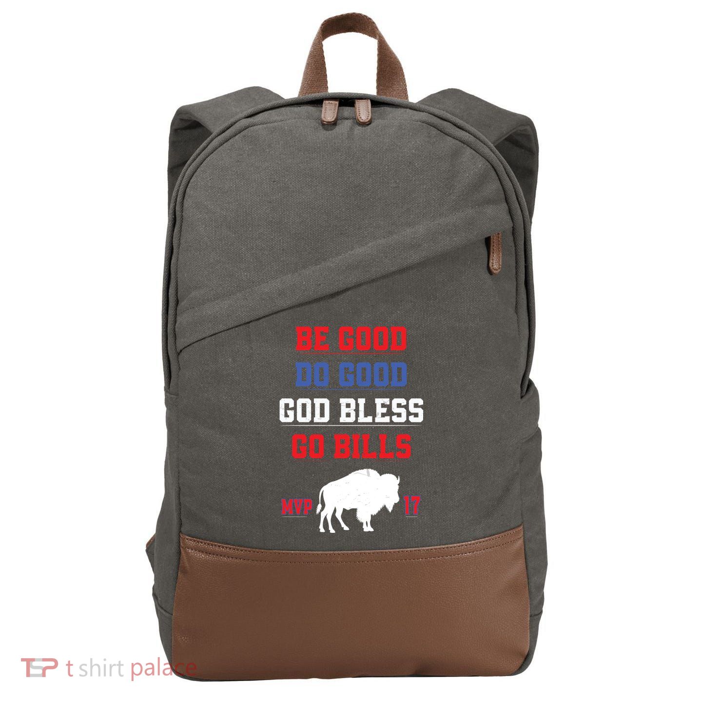  Be Good Do Good God Bless Go Bill  Cotton Canvas Backpack