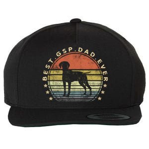 Best Gsp Dad Ever Dog Lover Owner Ger Shorthaired Pointer Gift Wool Snapback Cap