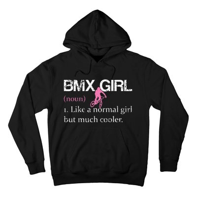 BMX Girl Definition Funny BMX Women Rider Cool Biking Hoodie