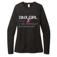 BMX Girl Definition Funny BMX Women Rider Cool Biking Womens CVC Long Sleeve Shirt