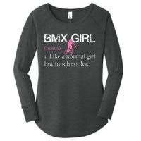 BMX Girl Definition Funny BMX Women Rider Cool Biking Women's Perfect Tri Tunic Long Sleeve Shirt