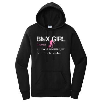 BMX Girl Definition Funny BMX Women Rider Cool Biking Women's Pullover Hoodie