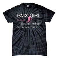 BMX Girl Definition Funny BMX Women Rider Cool Biking Tie-Dye T-Shirt