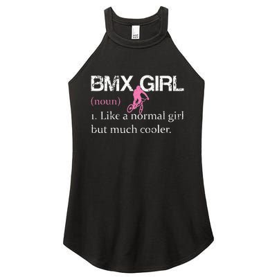 BMX Girl Definition Funny BMX Women Rider Cool Biking Women's Perfect Tri Rocker Tank