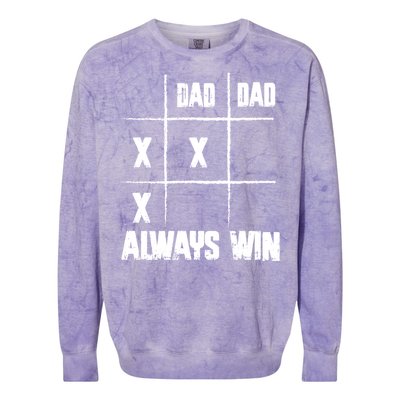 Board Game Dad Fathers Day Cool Papa Grandpa Cute Gift Colorblast Crewneck Sweatshirt