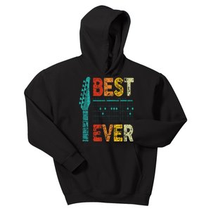 best guitar dad ever chords best dad guitar guitar dad Kids Hoodie