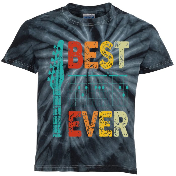 best guitar dad ever chords best dad guitar guitar dad Kids Tie-Dye T-Shirt