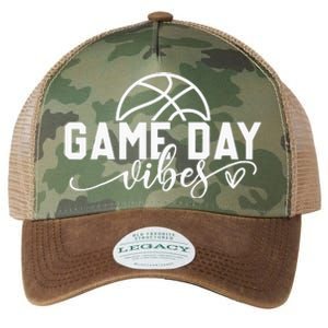 Basketball Game Day Vibes Basketball Mom Life Game Day Legacy Tie Dye Trucker Hat