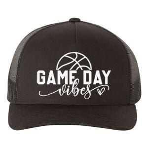 Basketball Game Day Vibes Basketball Mom Life Game Day Yupoong Adult 5-Panel Trucker Hat