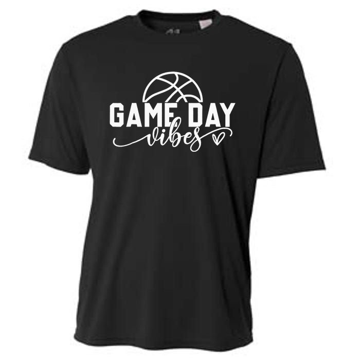 Basketball Game Day Vibes Basketball Mom Life Game Day Cooling Performance Crew T-Shirt