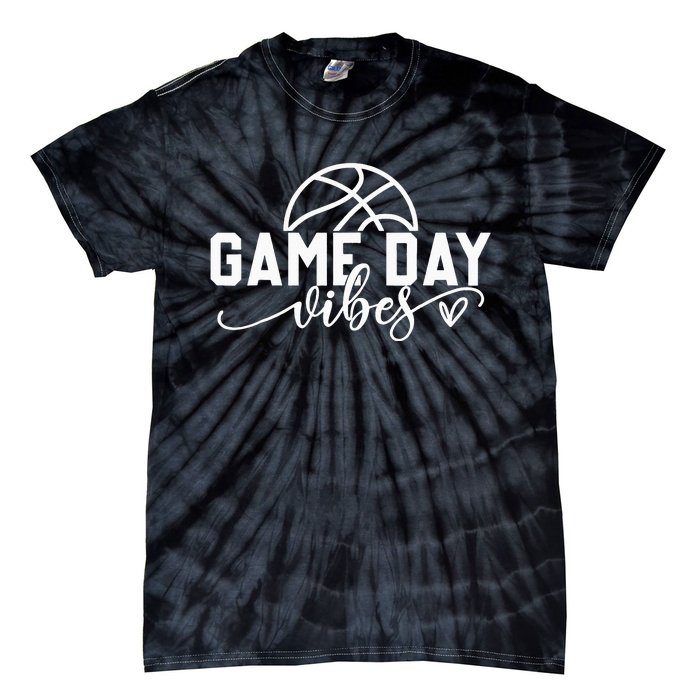 Basketball Game Day Vibes Basketball Mom Life Game Day Tie-Dye T-Shirt