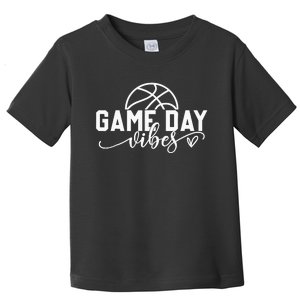 Basketball Game Day Vibes Basketball Mom Life Game Day Toddler T-Shirt