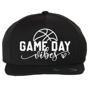 Basketball Game Day Vibes Basketball Mom Life Game Day Wool Snapback Cap