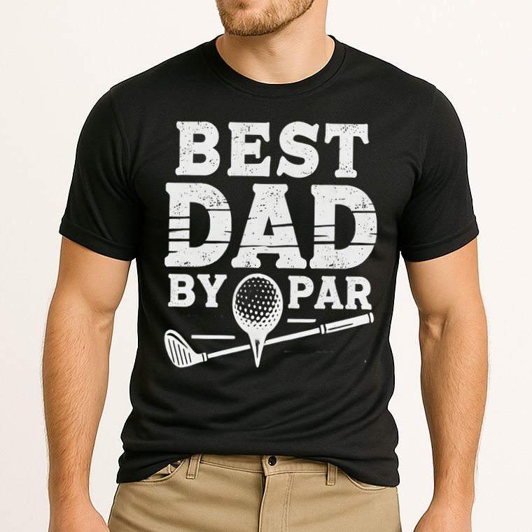 Best Golf Dad By Par Funny Gift Cooling Performance Crew T-Shirt