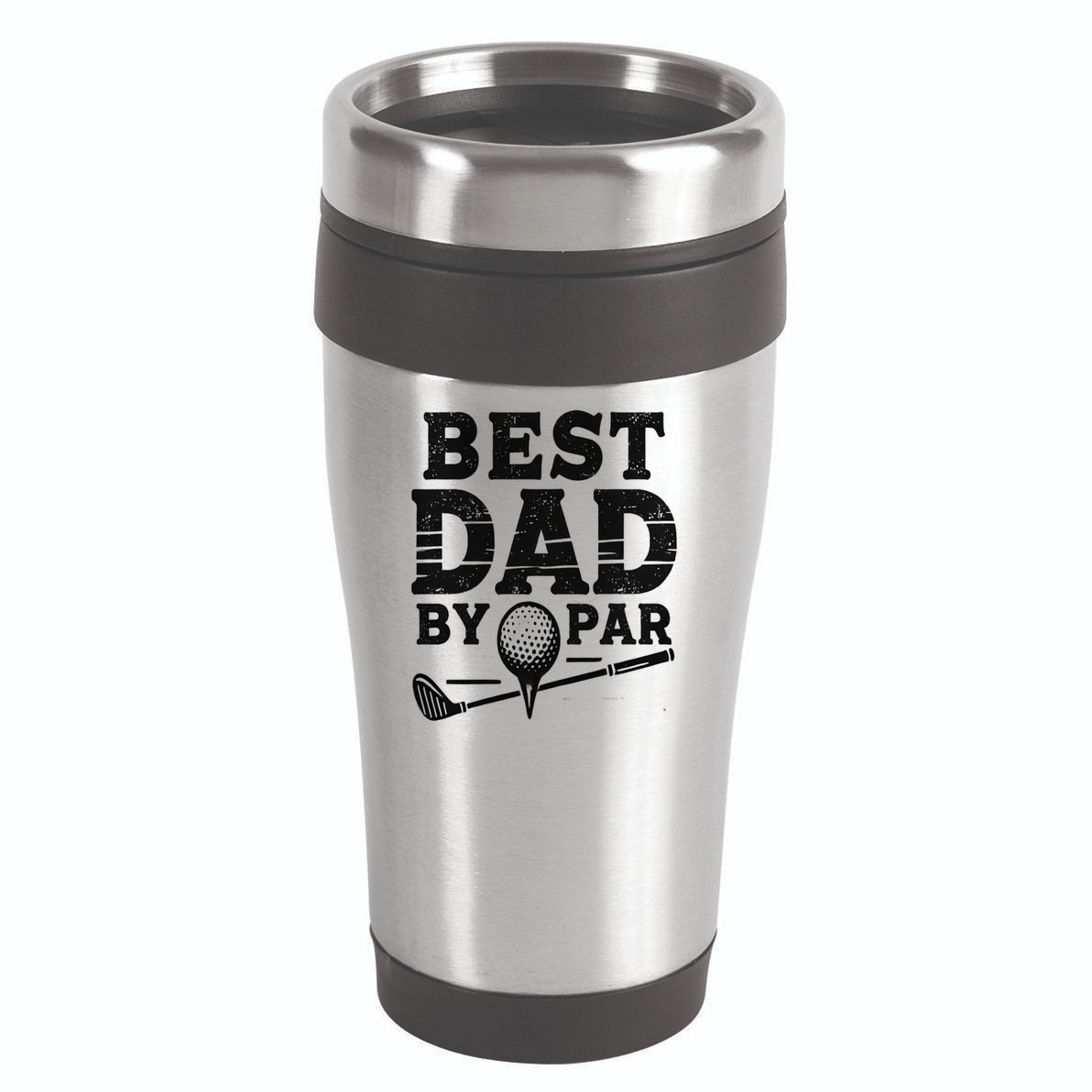 Best Golf Dad By Par Funny Gift 16oz Travel Tumbler