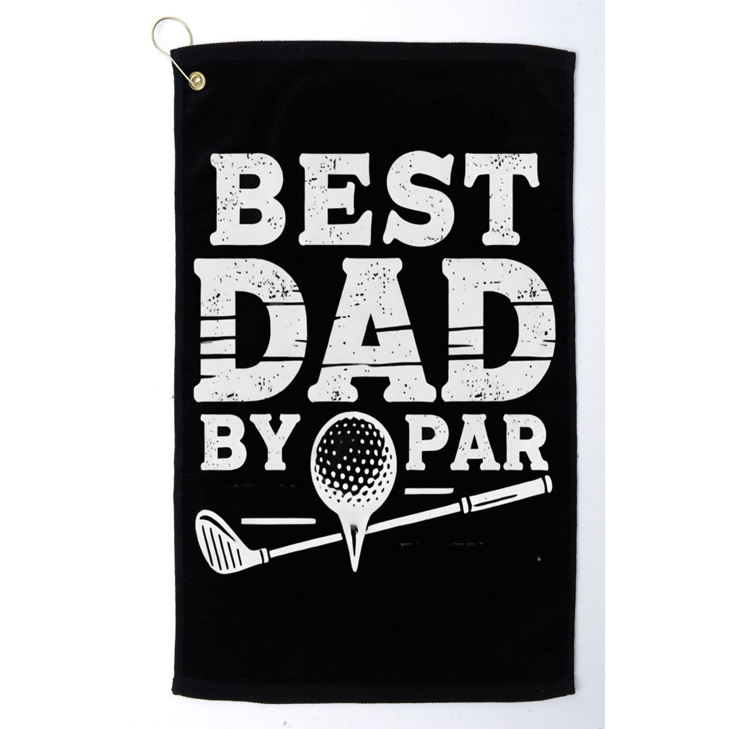 Best Golf Dad By Par Funny Gift Golf Towel