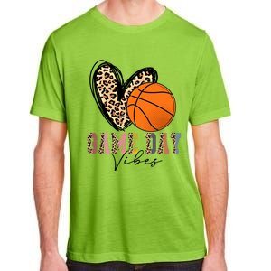 Basketball Game Day Vibes Leopart Gift Cool Gift Adult ChromaSoft Performance T-Shirt