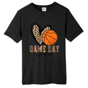 Basketball Game Day Vibes Leopart Gift Cool Gift Tall Fusion ChromaSoft Performance T-Shirt