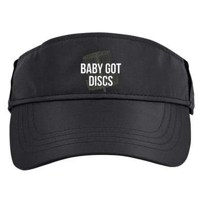 Baby Got Discs Funny Disc Golf Humor Golfer Adult Drive Performance Visor