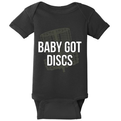 Baby Got Discs Funny Disc Golf Humor Golfer Baby Bodysuit