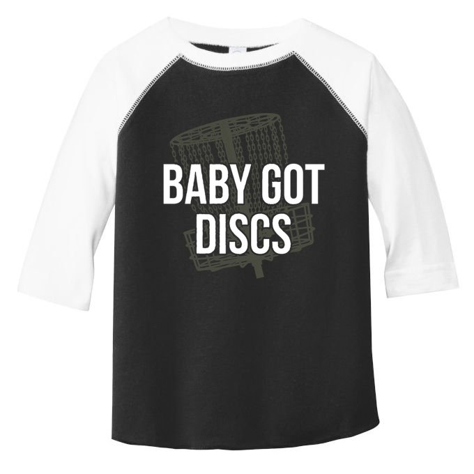 Baby Got Discs Funny Disc Golf Humor Golfer Toddler Fine Jersey T-Shirt