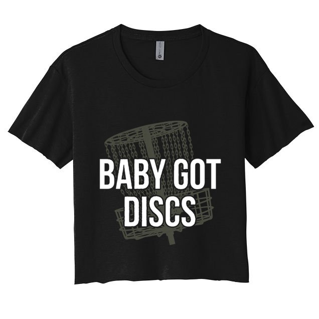 Baby Got Discs Funny Disc Golf Humor Golfer Crop Top