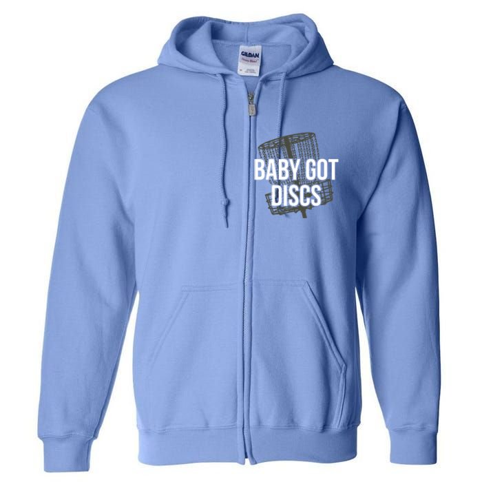 Baby Got Discs Funny Disc Golf Humor Golfer Full Zip Hoodie