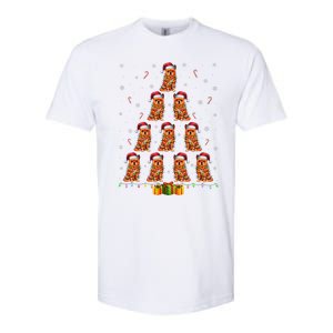 Brussels Griffon Dog Santa Hat Xmas Lights Christmas Tree Softstyle CVC T-Shirt