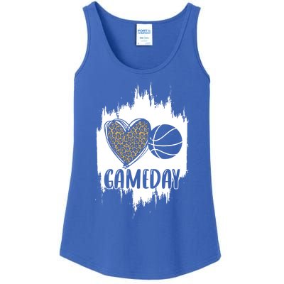 Basketball Game Day Leopard Cheetah Basketball Lover Gift Ladies Essential Tank