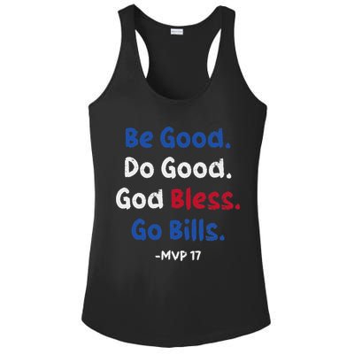 Be Good Do Good God Bless Go Bill Ladies PosiCharge Competitor Racerback Tank