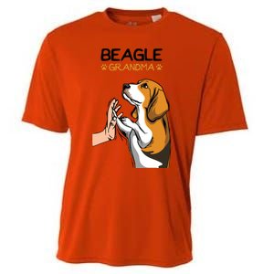 Beagle Grandma Dog Mom Grandmother Mothers Day Cooling Performance Crew T-Shirt