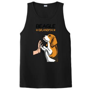 Beagle Grandma Dog Mom Grandmother Mothers Day PosiCharge Competitor Tank