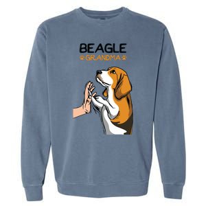 Beagle Grandma Dog Mom Grandmother Mothers Day Garment-Dyed Sweatshirt