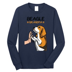 Beagle Grandma Dog Mom Grandmother Mothers Day Long Sleeve Shirt