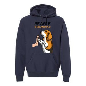 Beagle Grandma Dog Mom Grandmother Mothers Day Premium Hoodie