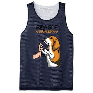 Beagle Grandma Dog Mom Grandmother Mothers Day Mesh Reversible Basketball Jersey Tank