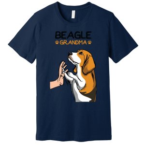 Beagle Grandma Dog Mom Grandmother Mothers Day Premium T-Shirt