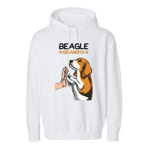 Beagle Grandma Dog Mom Grandmother Mothers Day Garment-Dyed Fleece Hoodie