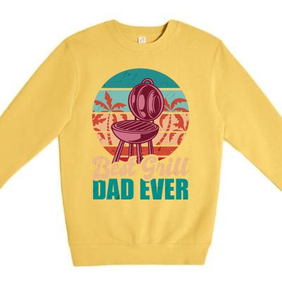 Best Grill Dad Ever For Father's Day Gift Premium Crewneck Sweatshirt