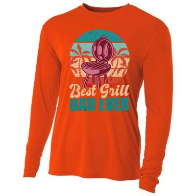 Best Grill Dad Ever For Father's Day Gift Cooling Performance Long Sleeve Crew