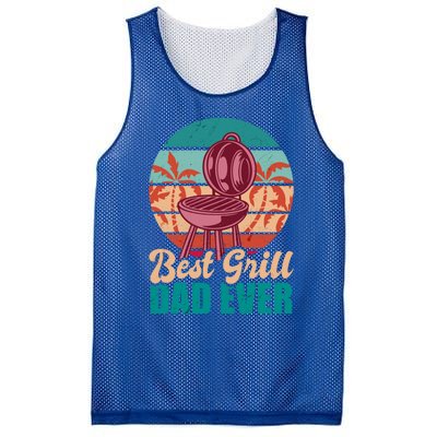 Best Grill Dad Ever For Father's Day Gift Mesh Reversible Basketball Jersey Tank