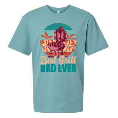 Best Grill Dad Ever For Father's Day Gift Sueded Cloud Jersey T-Shirt