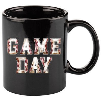 Baseball Game Day Cute Gift 11oz C Handle Ceramic Mug