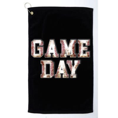 Baseball Game Day Cute Gift Golf Towel