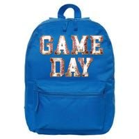 Baseball Game Day Cute Gift 16 in Basic Backpack
