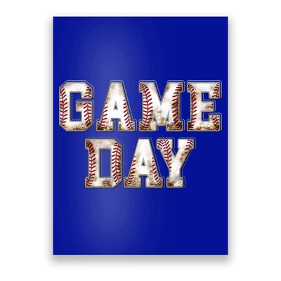 Baseball Game Day Cute Gift Poster
