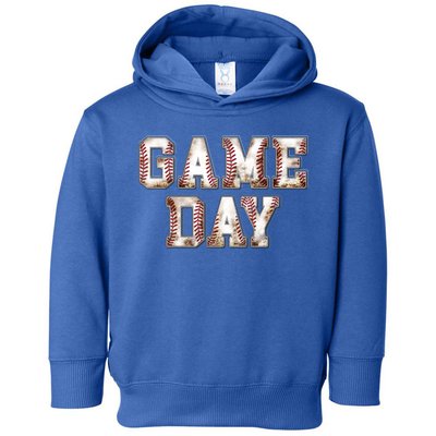 Baseball Game Day Cute Gift Toddler Hoodie
