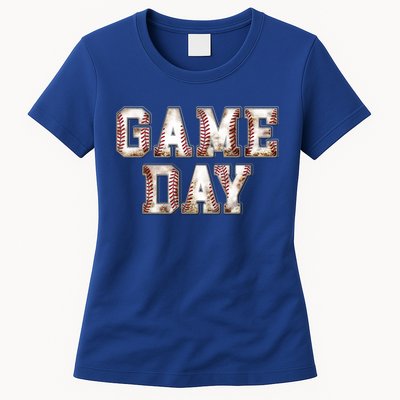 Baseball Game Day Cute Gift Womens T-Shirt